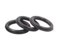 3-30pcs Thickness 3/5.7mm Black O-ring Fluorine Rubber Sealing Gasket Rubber Washer(OD40xCS3-10pcs)
