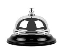 3.35 Inch Call Bell Reception Call Bells Metal Anti-Rust Desk Service Bell for Hotels Restaurants Kitchens Shops and Hospitals (Silver)