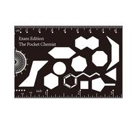 3.35 x 2 Inch Organic Chemistry Drawing Template Chemistry Model Building Set Chemical Structure Drafting Tool for Chemistry Education Laboratory Use Chemical Engineering 1.5mm Plastic