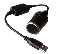 3.37inch USB to 12V Car Cigarette Lighter Adapter - Safe Power Converter for Dash Cameras, DVR, GPS, and Low-Power Devices | Plug & Play with Triple Protection for Car Electronics and Accessories