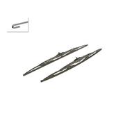 SuperPlus Bosch Twin Spoiler Wiper Blade Set - 550/530 - fits Audi A8 D2 (4D_)