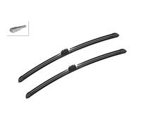 Bosch Aerotwin A 844 S Front Windscreen Wipers, 2 Blades, 550 mm / 550 mm | Set of 2 Replacement Blades - Comes with Pre-assembled Adapter - Only for right-hand drive (UK)
