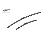 For Jaguar XE Front Windscreen Wiper Blade Set 2015 Onwards BOSCH AEROTWIN