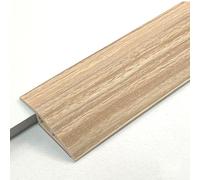 3.3FT/1meter Floor Transition Strip Vinyl Door Threshold Flooring Transition Self Adhesive Carpet Edging For Laminate Doorway Edge， Height Threshold Ramps For(Size:12-15mm,Color:White maple)