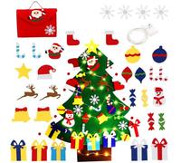 3.3ft Felt Christmas Tree, Felt Xmas Tree Set DIY Christmas Decor
