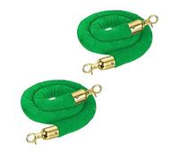 3.3ft Green Rope with AP Hook - Crowd Control Barrier, Event Queue Line, Red Carpet System for Effective People Management & Guidance