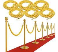 3.3ft Queue il Rope with RopeCrowd Control Cord for People Guidance System Hotel Queue ment & HighVisibility Design