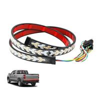 3.3FT Truck Tailgate Light Bar,LED Bar Signal Brake Reverse,Single Row Light Strip with Red Running Brake Lights Turn Signal White Reverse Lights for Pickup Trailer SUV RV,No Drill Install (Black)