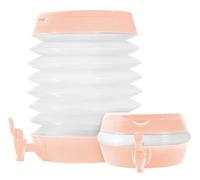 3.3L Cooler Dispenser W/Tap Lid Beverage Cocktail Juice Party BBQ Plastic-2PACK (Red)