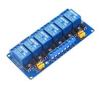 3.3V/5V/12V/24V 1/2/4/6/8 Channel Relay Module High and Low Level Trigger Dual Optocoupler Isolation (6 Channel,3.3V)