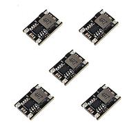 3.3V Regulator 5pcs Mini Reducer DC 4.75-23V 5V 12V Buck to 3.3V Buck Converter Board 1.8A Output Mini360 Small Size Power Module(Black 3.3V)