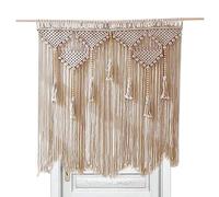 3.3x3.6ft Macrame Wall Hangings Boho Decor | Bohemian Wall Art Decor with Tassels,Bohemian Cotton Rope Wall Backdrop for Doom Nursery Wedding Christmas Zorq
