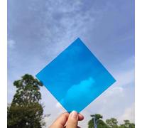 3.3x6.6ft Sheet 0.2cm Thick PVC Panels for Outdoor Use Acrylic Gardening and Agriculture Panel (Blue 100x200cm)
