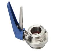 3/4" 1" 1-1/2" 2" SS304 Stainless Steel 1.5" Tri Clamp Butterfly Valve Squeeze Trigger(45mm Ferrule 64)
