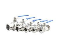 3/4" 1" 1-1/4''1-1/2" 2" Sanitary-Ball-Valve Tri Clamp Female Straight Stainless Steel Homebrew Brewing304 316L(K64X45MM,SS304)