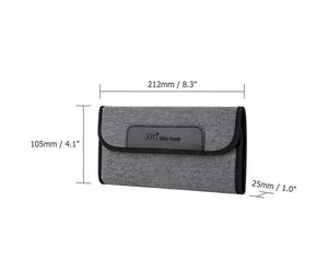 3 4 10 Slots Lens Filter Case Pouch Bag for UV CPL ND Filter 58mm 62mm 82mm etc