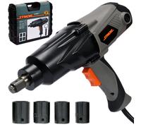 3/4 1100W 800Nm Electric Impact Wrench + 24-36mm Sockets