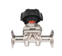 3/4" 19mm 316 Stainless Steel Sanitary Tri Clamp Diaphragm Valve Food Industries