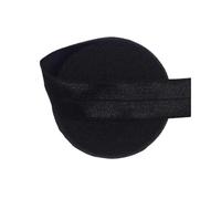 3/4" 20mm Solid Spandex Satin Band Shiny Fold Over Elastic, Black, 20mm,5 Yards