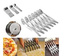 3/4/5/6/7 Wheel Pastry Cutter,Stainless Steel Pizza Slicer Multi-Round Dough Roller,Expandable Dough Cutter,Multi-Round Pastry Cutter Baking Cutter Roller Cookie Dough Cutter Divider,Kitchen Gadgets