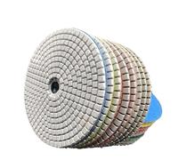 3/4/5/6/7Inch Polishing Pads Dry/Wet Buff Disc Abrasive for Sanding Granite Marble Quartz Tile Glass Grinding Tools(Speed Ratio100,7 inches)