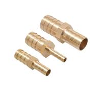 3/4/5/6/8/10/12/13/14/16/19/25/32mm Hose Barb OD Brass Straight 2 Way Pipe Fitting Barbed Reducer Connector Coupler(19-16mm)