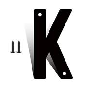 3" 4" 5" 6" 8" 10" 12" Inch Metal Black Modern House Numbers With Screw for Outside, Mailbox Decorations Outdoor, Large Numbers for House Door Apartments Office Room Personalized(K,10Inch)