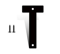 3" 4" 5" 6" 8" 10" 12" Inch Metal Black Modern House Numbers With Screw for Outside, Mailbox Decorations Outdoor, Large Numbers for House Door Apartments Office Room Personalized(T,5inch)