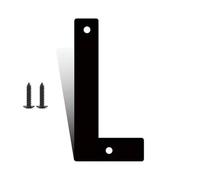 3" 4" 5" 6" 8" 10" 12" Inch Metal Black Modern House Numbers With Screw for Outside, Mailbox Decorations Outdoor, Large Numbers for House Door Apartments Office Room Personalized(L,10Inch)