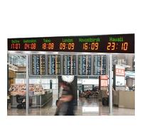 3/4/5/6 City World Time Zones Clock,Digital Multiple Time Zones Clock,World Clock Multiple Time Zones,Timezone Clocks,LED World Time Clock,6Time