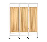 3/4/5/6 Panel Room DividersMobile Privacy Screen Rolling Partition for Clinics & Wardrooms SpaceSaving Solution Ideal for Exam Spaces & Waiting Areas (3 Panels)