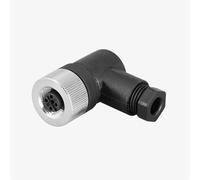 3 4 5 8 12 Pin A Type M12 Sensor Weldless Connector Curved Male Female Plugs Screw Lock 1Pcs(M12-Male 8Pin,5 PCS)