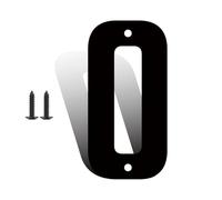 3/4/5 Inch Modern House Numbers with Screws Metal Door Number Black Mailbox Address Letters Sign Exterior Decorative, for Outside Apartment Wall Decor Garden Yard Street Cafe Hotel Office(0,3In)