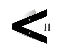 3/4/5 Inch Modern House Numbers with Screws Metal Door Number Black Mailbox Address Letters Sign Exterior Decorative, for Outside Apartment Wall Decor Garden Yard Street Cafe Hotel Office(LESS THAN,3I