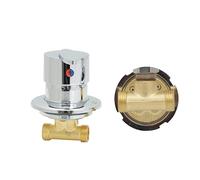3/4/5 Output Brass Shower Hot and Cold Mixer Valve Faucet G1/2 Diverter Control Cabin Mixing Tap, Concealed Switch Conversion Combined Accessories, Ceramics Cartridge (Hot and Cold Water Switch)