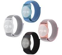 3/4/5 Packs Princess Cruise Medallion Holder,Compatible For Princess Cruise Medallion,Breathable Hook&Loop Nylon Sport Style (Black-Pink+Grey+Blue)