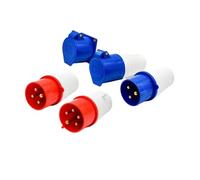 3/4/5-pin Waterproof Fixed Industrial IP44 Surface-Mount Power Socket Connector(4-core32Aplug)