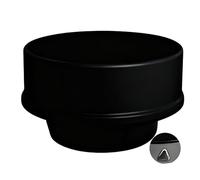 3"4"5" Roof Vent Cap, 304 Stainless Steel, Dryer vent cover Prevent Air Back Flow from Gust, air vents covers, exhaust fan for Outdoor Ventilation System, HVAC Ducting(Black,70mm/2.8inch)