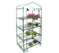 3/4/5 Tier Small Greenhouse Cover, Heavy Duty Replacement Spare Reinforced Growhouse Clear PVC Covers, Weatherproof Waterproof Greenhouse Cover, for Plants Cold Frost Protection, 69*49*187cm