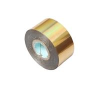 3/4/5cm Gold Silver Black Foil Paper Rolls Hot Stamping Embosing Bronzing Heat Transfer for Leather Gilding(Holographic Gold,4cm)