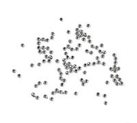 3 4 5mm Fly Tying Beads Gold Silver Plastic Material for Making For fishing Flies with Consistent Hole Alignment (3mm silver)