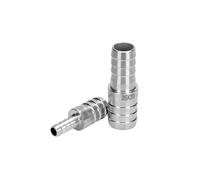 3 4 6 8 10 12 14 16 19 20 25 32 50mm Hose Barb Equal Reducing 304 Stainless Steel Bulkhead Hosetail Pipe Fitting Connector Panel(32mm-10mm Barb)
