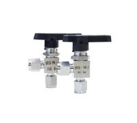 3 4 6 8 10 12 14 16 mm 1/8" 1/4" 1/2" Tube OD Compression Union 304 316 Stainless Steel Elbow Ball Valve Water Gas Fuel(1l4 6.35mm SS304)