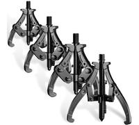 3'' 4'' 6'' 8'' Gear Puller Set, 3 Jaw Bearing Puller with Reversible Jaws, 2 Jaw / 3 Jaw Pulley Puller Tool for Pulley Gear Bearing Flywheel Removal, 4pcs Gear Extractor Tool 1.1t/1.6t/3.0t/4.4t