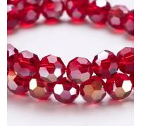 3 4 6 8mm Round Crystal Beads Faceted Colorful Glass Beads Loose Spacer Bead for Jewerly Making Needlework Bracelet Necklace DIY-Z101AB-8mm