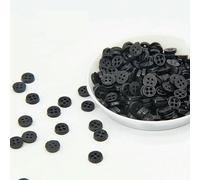 3/4/6mm Mini Resin Round Buttons White Black Buttons for Dolls Soft Toys Clothes Sewing Dollmaking Scrapbooking Accessories-6mm_a-50pcs
