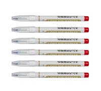 3/4/6Pcs Water Resistant Long Tip Marker 20mm Long Tip Carpenter Marker Woodworking for Metal Wood Glass Ceramics Note Taking Pen