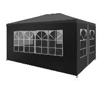 "vidaXL Party Tent - Durable Steel Frame, UV & Water- Polyethylene Gazebo, 12x3m Anthracite, Easy-to-Assemble Outdoor Marquee"