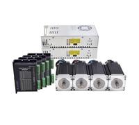 3 4 Axis Kit Nema23 3Nm 113mm Stepper Motor & Driver DM542T & Power Supply(4 Axis Kit)