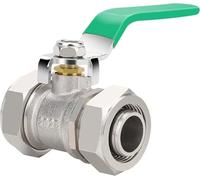 3/4" Brass Ball Valve for Air Lines, Nickel-Plated, 200 PSI, Quick Shut-Off Fitting for Rapid Air System, Compressed Air Line Kit